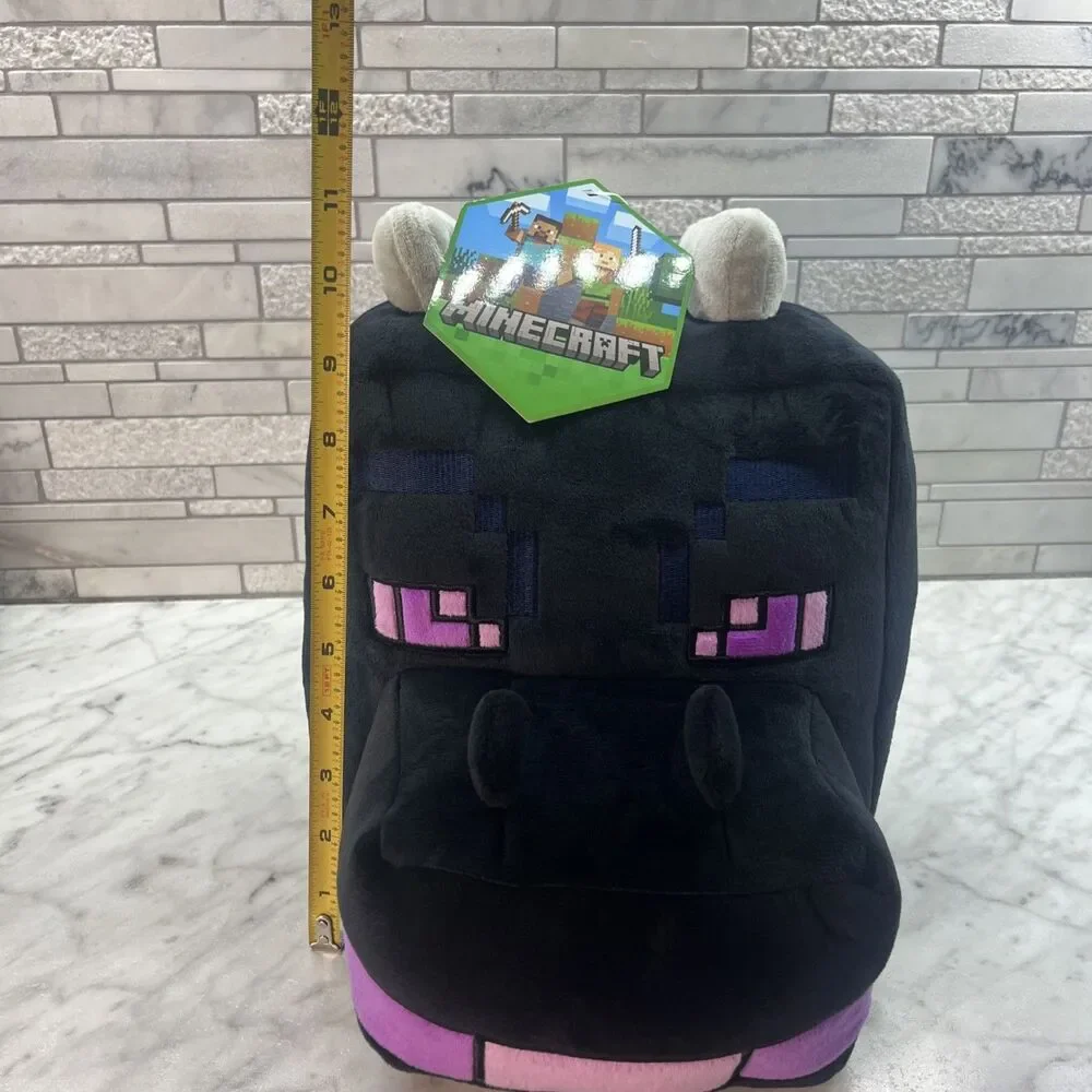 BRAND NEW Minecraft Boys Ender The Dragon Plush Zipper Backpack Minecraft fans